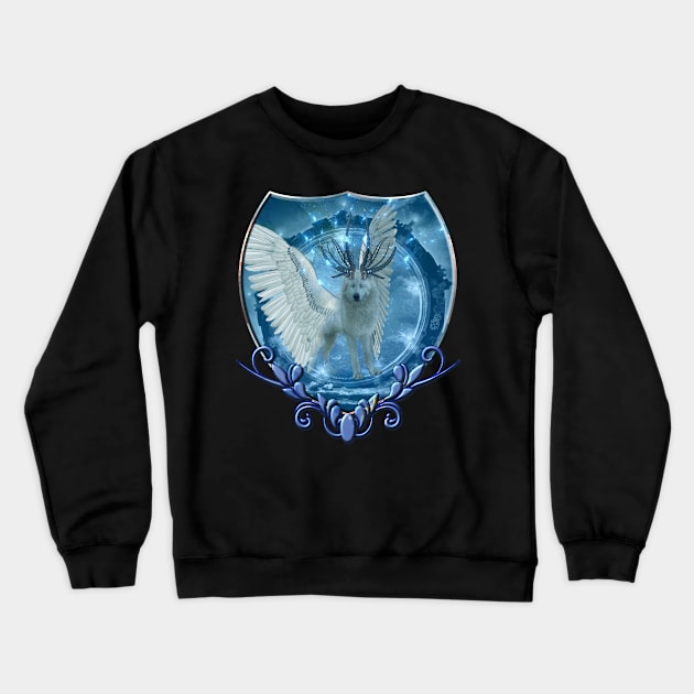 Awesome wolf Crewneck Sweatshirt by Nicky2342